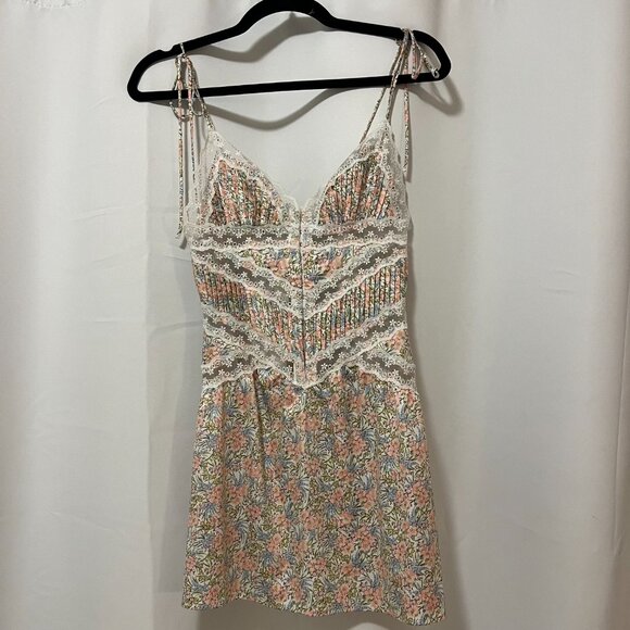 For Love And Lemons Multicolor Lace Mini Dress - Picture 2 of 4